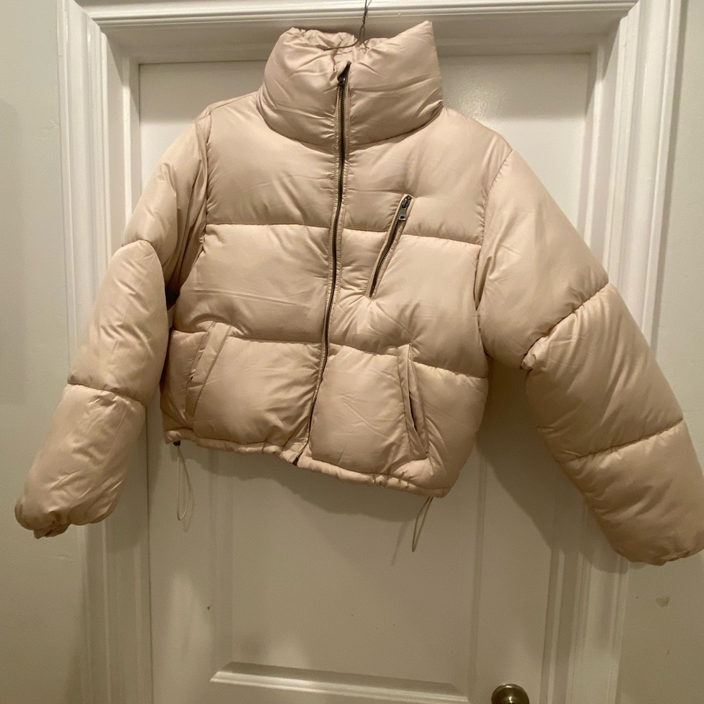 Vici Beige Puffer Jacket - large